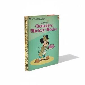 DISNEY LITTLE GOLDEN BOOKS Detective Mickey Mouse Golden Book kids library